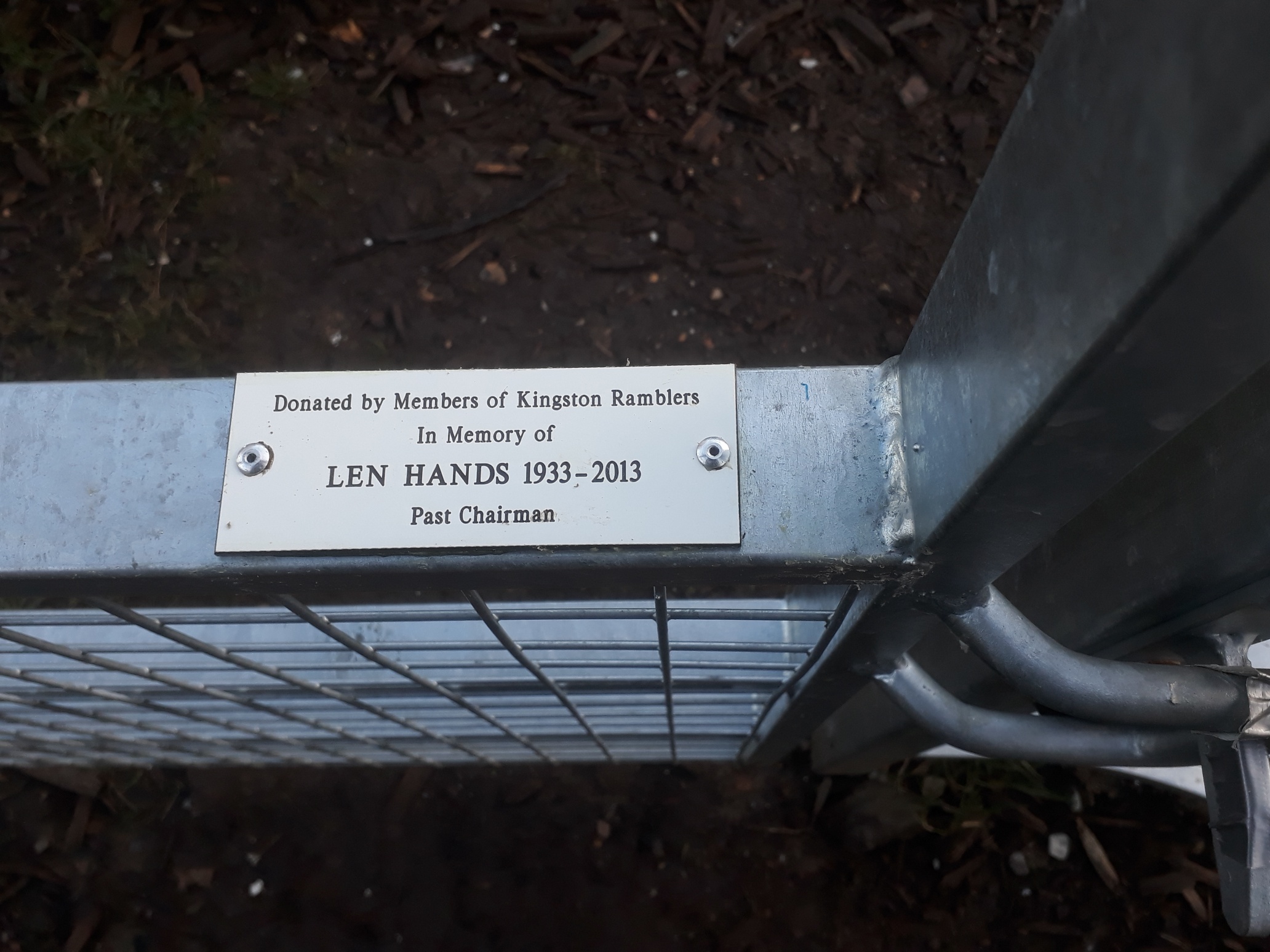 Kissing Gate Len Hands close up