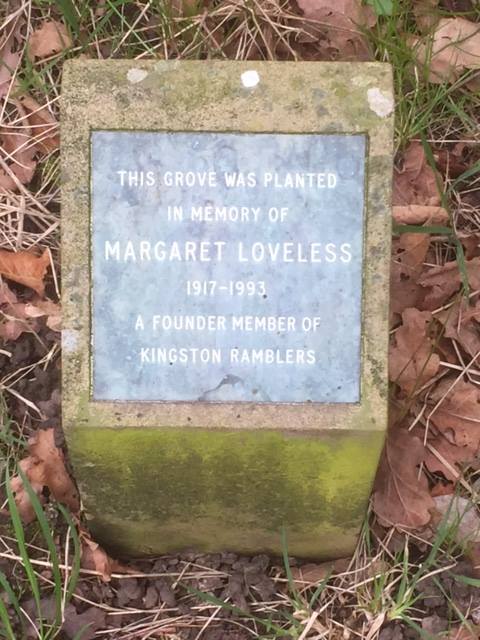 2017Mar29 MargaretLovelessMemorialPlaque